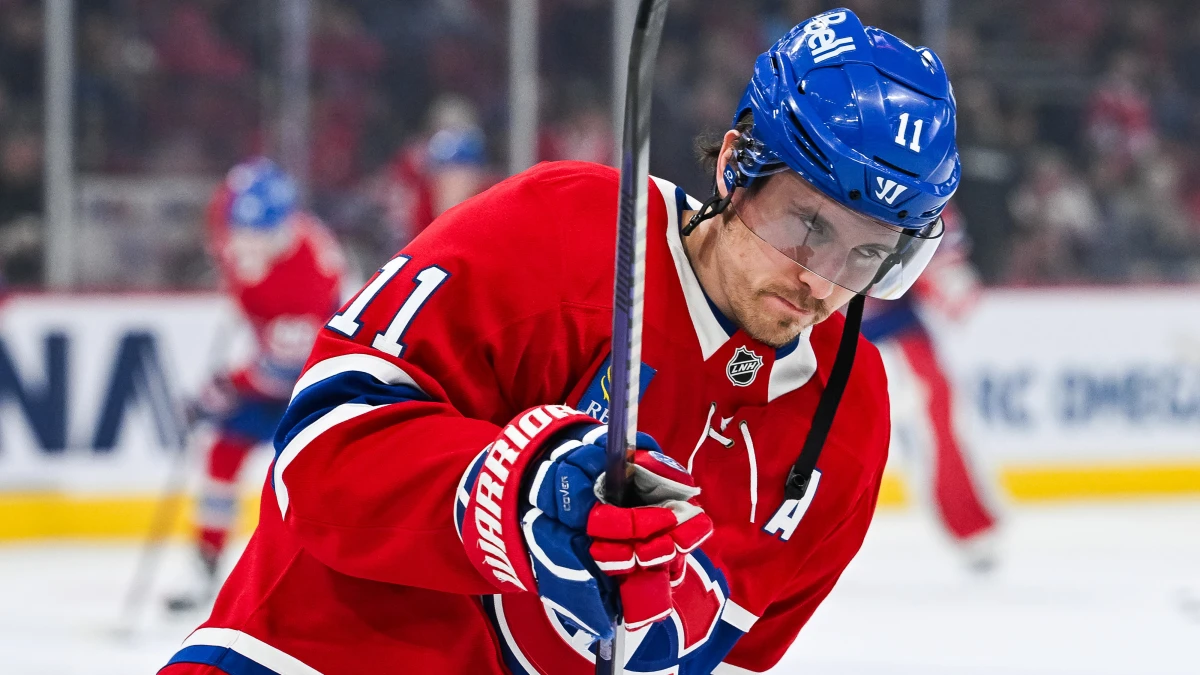 Montreal Canadiens right wing Brendan Gallagher (11) looks on during warm-up before the game against the Toronto Maple Leafs at Bell Centre.