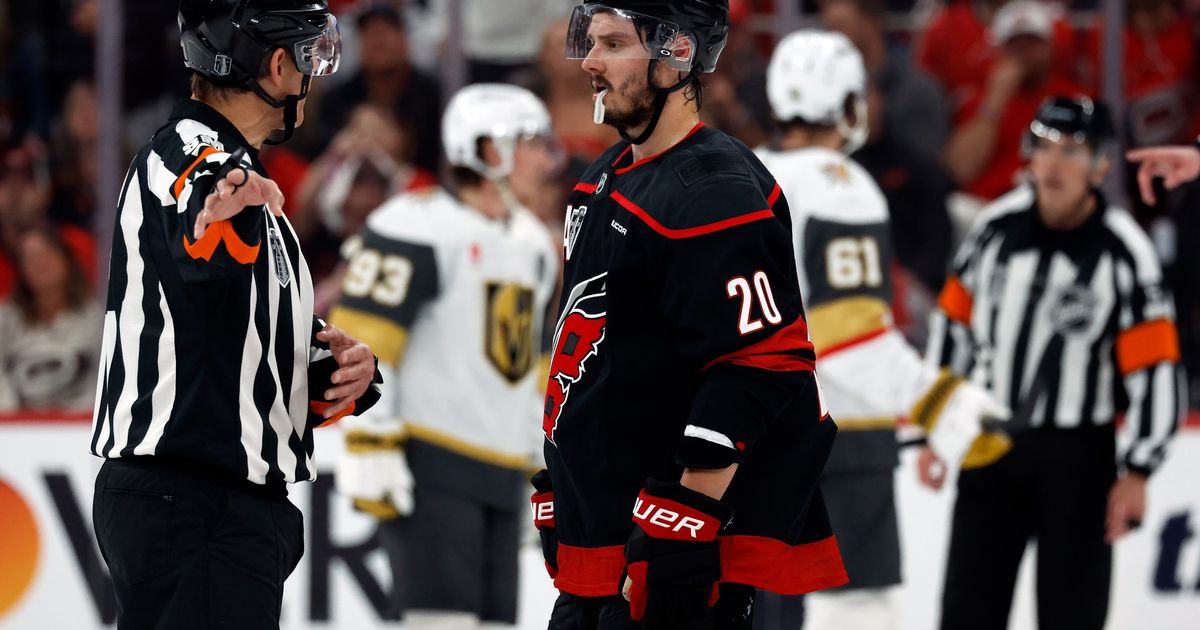 Down 0-1 in Stanley Cup Final, Hurricanes coach on top line vs. Vegas: 'We need them to get going' :: WRAL.com