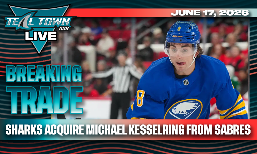 Sharks Acquire Michael Kesselring from Sabres - 6/17/2026 - Teal Town Live