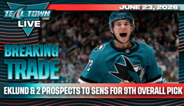 William Eklund & 2 Prospects Traded to Ottawa for 9th Overall Pick - 6/23/2026 - Teal Town USA Live