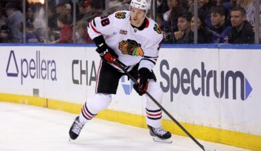 Chicago Blackhawks 2025-26 Player Grades: Ethan Del Mastro - The Hockey Writers - Chicago Blackhawks