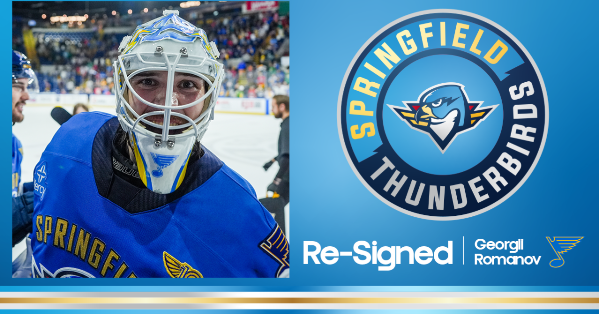 Springfield Thunderbirds | Blues Re-Sign G Georgii Romanov to…