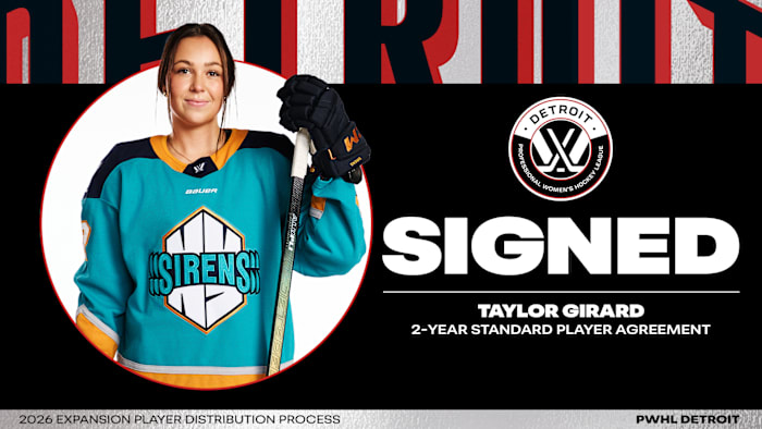PWHL Detroit signs Macomb County native Taylor Girard to 2-year contract