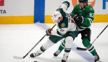Minnesota Wild forward Marcus Foligno wins the NHL's King Clancy award for leadership and service