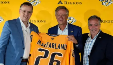 Nashville Predators formally introduced Chris MacFarland as general manager