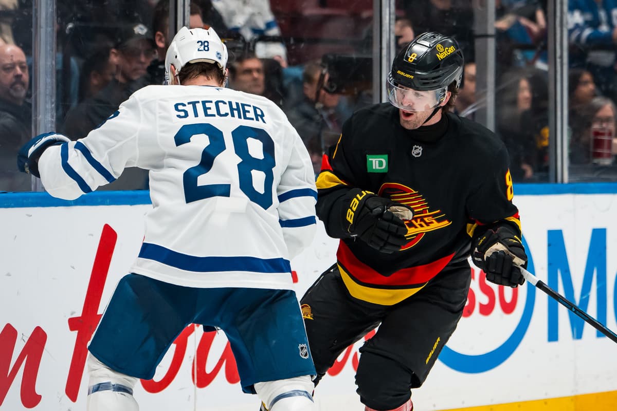 Troy Stecher says he’d be interested in rejoining the Canucks