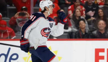 Blue Jackets' Kent Johnson gets major trade update after frustrating end to season image