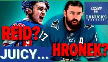 The Canucks want the Sharks to Chase a defenseman + the Hronek thing feat: @LockedOnSharks