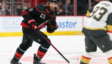 Former Penguin Staal scores first Cup Final goal since 2009