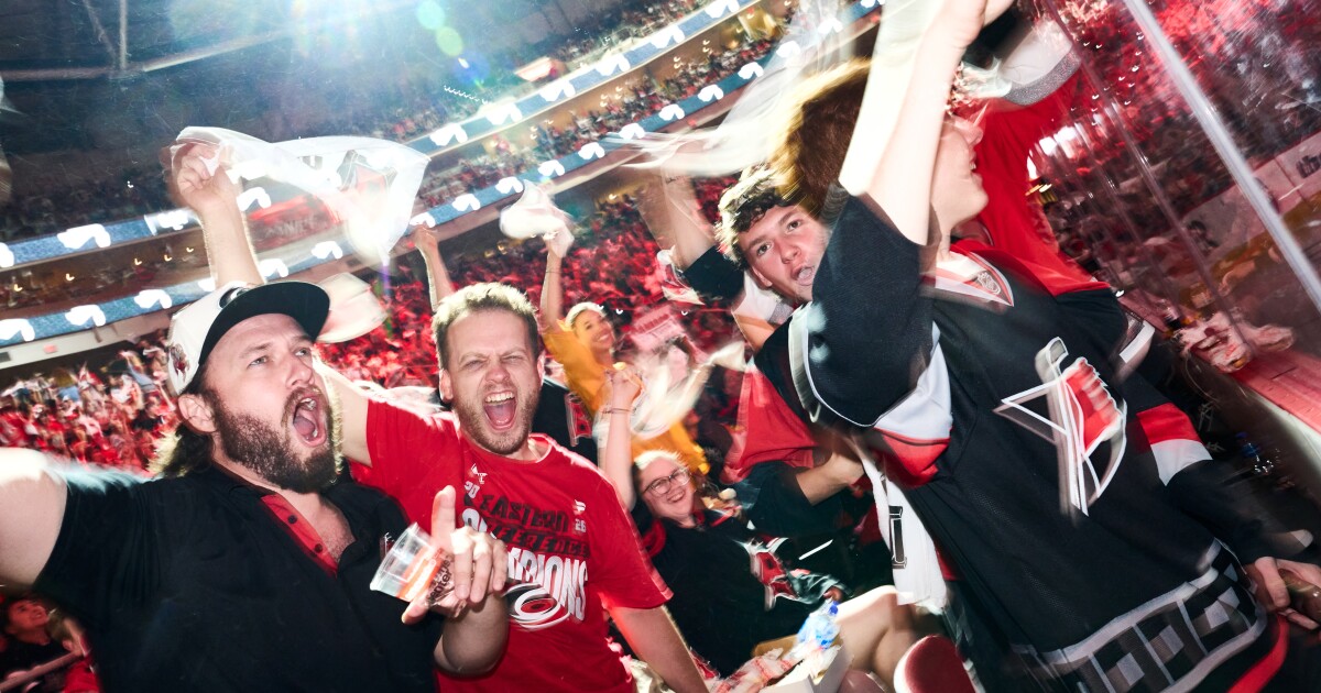 Photos: Fans gather at Lenovo Center to watch the Carolina Hurricanes win the 2026 Stanley Cup Final