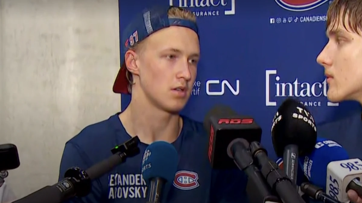Photo of Montreal Canadiens prospect Alexander Zharovsky.