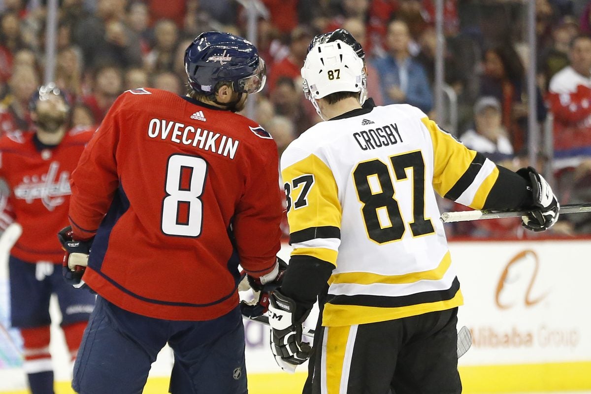 Alex Ovechkin Washington Capitals Sidney Crosby Pittsburgh Penguins