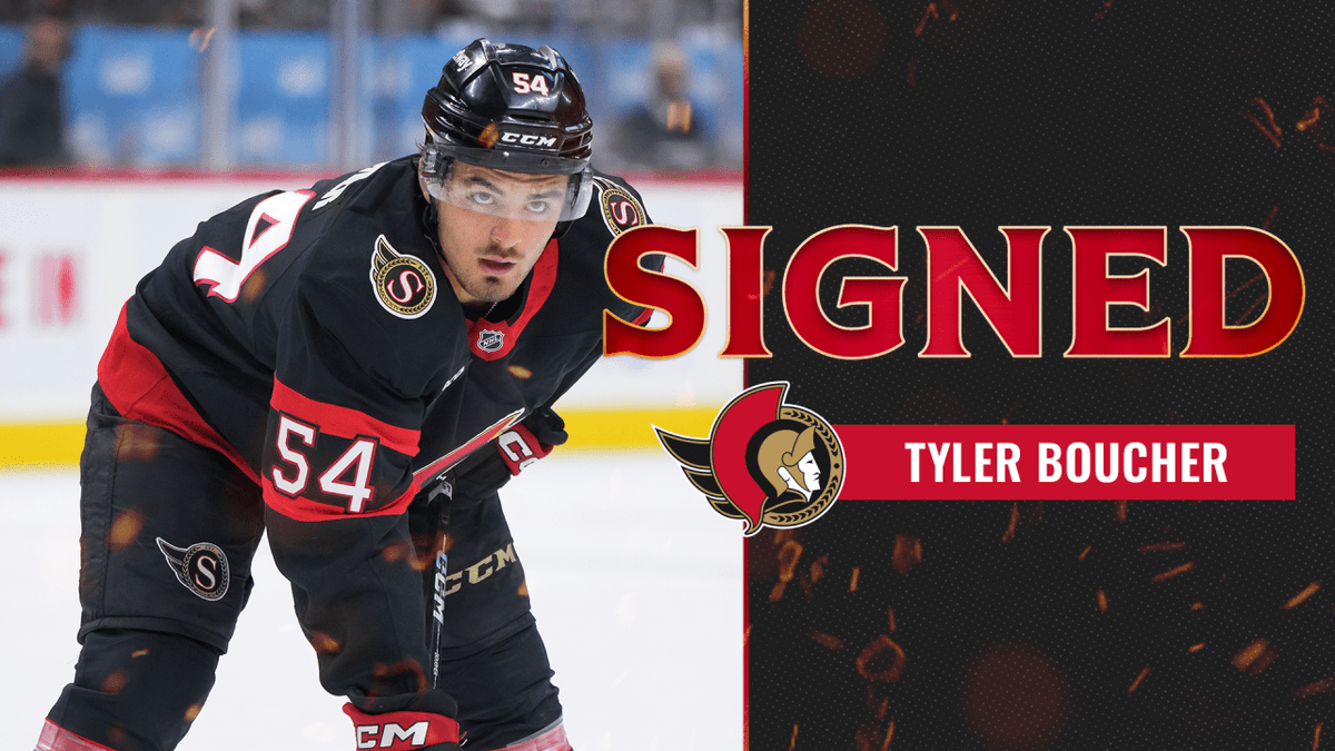 Senators agree to terms with forward Tyler Boucher on a one-year, two-way NHL contract – Belleville Sens