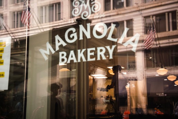 Magnolia Bakery, shown July 16, 2026, was shut down this week for failing its health inspection due to cockroaches and flies. (E. Jason Wambsgans/Chicago Tribune/)