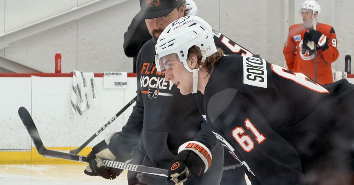 Flyers dev camp soundbites: Maksim Sokolovskii is big, and fellow prospects can see the promise