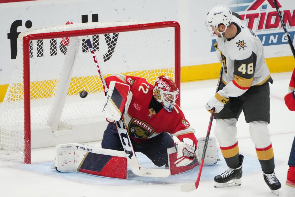 Sergei Bobrovsky Florida Panthers Tomas Hertl Vegas Golden Knights