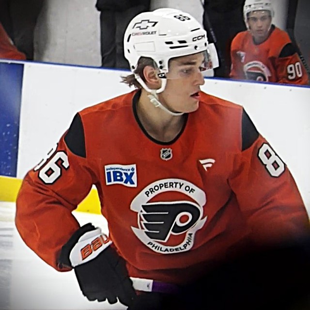 Philadelphia Flyers Denver Barkey at development camp