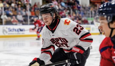Action photo of Eric Parker of the Rapid City Rush