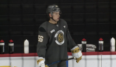 Golden Knights 1st-round pick gets first taste of Las Vegas at development camp