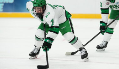 Mac Swanson 'ahead of schedule' after offseason surgery - Grand Forks Herald