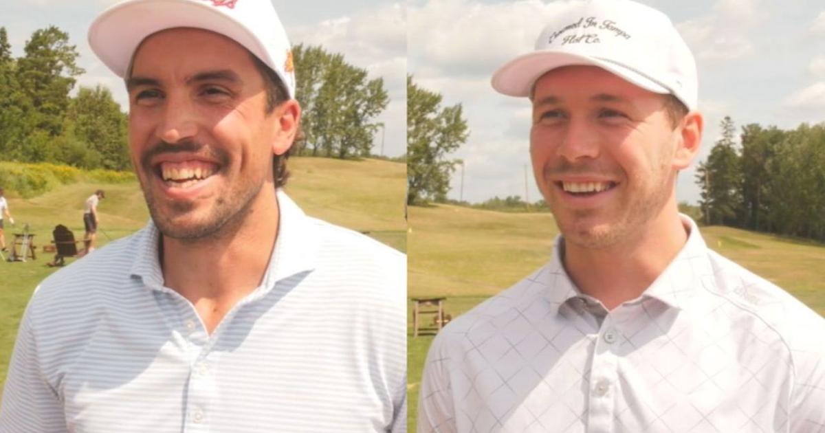 Faulk & Koepke make pit stop in Duluth ahead of NHL season | Sports
