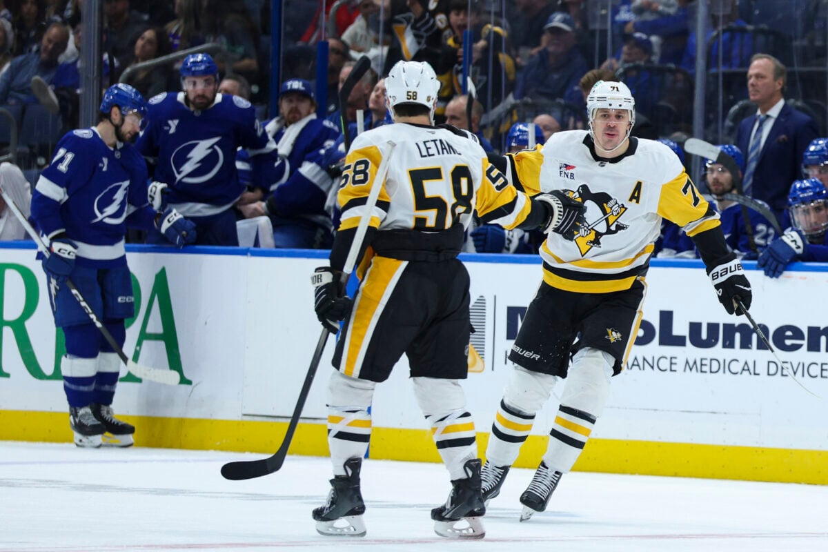 Evgeni Malkin Kris Letang Pittsburgh Penguins