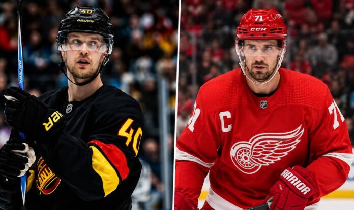 Elias Pettersson and Dylan Larkin featured in Minnesota Wild, Detroit Red Wings and Vancouver Canucks three-team trade rumors