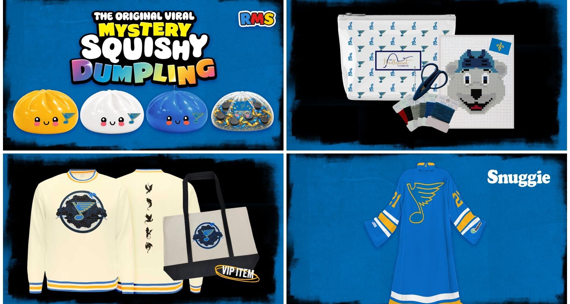 Snuggie, Fourth Wing, needlepoint: St. Louis Blues release 2026-27 promotional schedule, theme nights