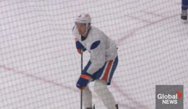 Protestors against Formenton signing gather ahead of Edmonton Oilers preseason game
