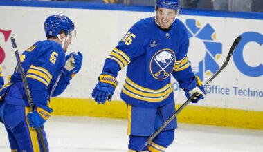 Noah Ostlund, Zach Benson team on second line to help Sabres break through against Blue Jackets - Buffalo News