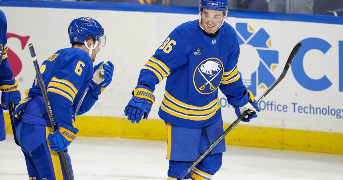 Noah Ostlund, Zach Benson team on second line to help Sabres break through against Blue Jackets - Buffalo News