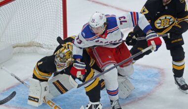 Late surge lifts Bruins over Rangers, 3-0