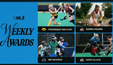 Iowa, Ohio State and Penn State Bestowed Weekly Field Hockey Honors