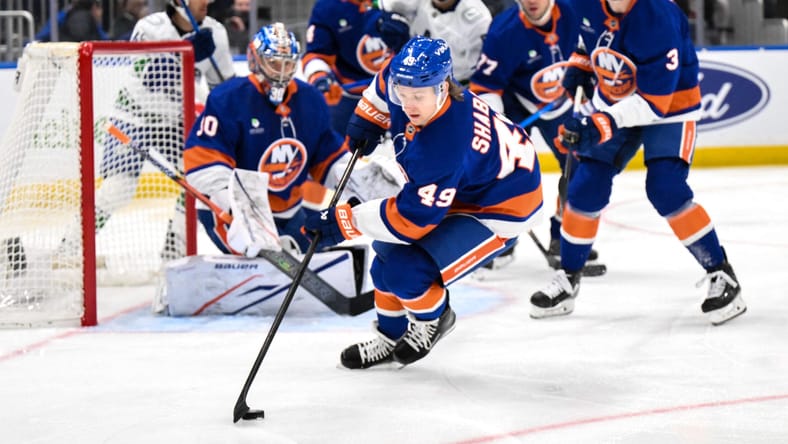 Minnesota Wild forward Max Shabanov while he was playing for the New York Islanders