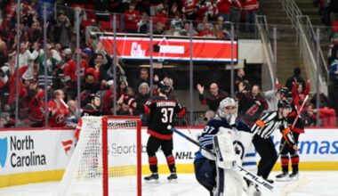 Hurricanes, Sabres and Mammoth among suitors for Connor Hellebuyck, Panthers out of running