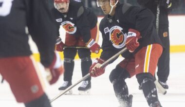 Zayne Parekh, Simon Nemec competing to quarterback Calgary Flames' power play