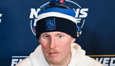 Patrik Laine arrives for the game against the Florida Panthers at Amerant Bank Arena on March 30, 2025 in Sunrise, Florida