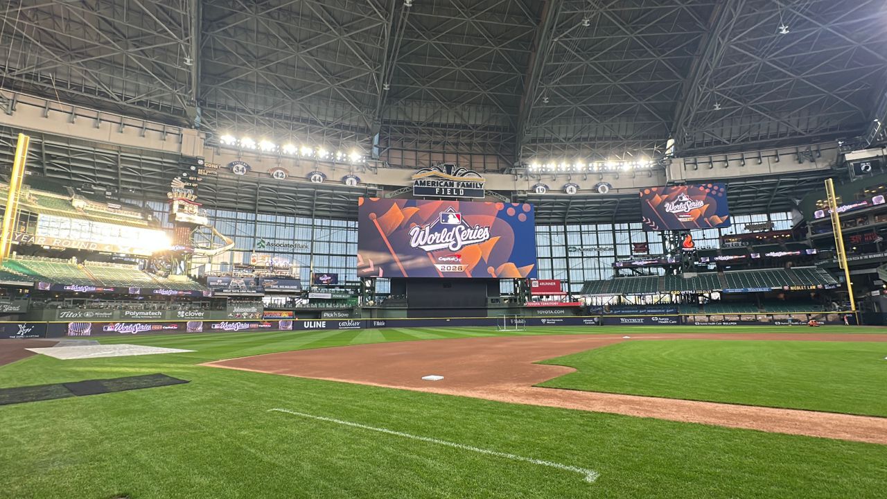 The Tampa Bay Rays and Milwaukee Brewers will meet in Game 1 of the World Series Friday night at American Family Field in Milwaukee. (Spectrum News/Randy Levine)