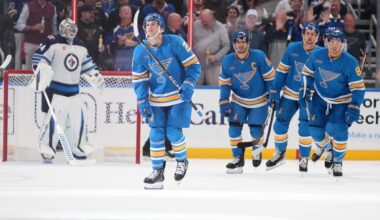 Broberg breaks tie on 3rd-period power play, Blues top Jets 2-1