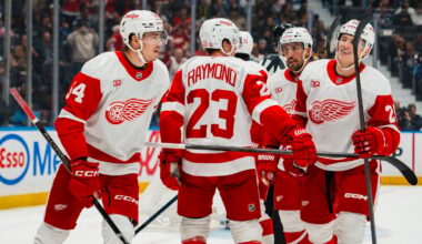Raymond Powers Red Wings Past Canucks in Michal Postava's Debut