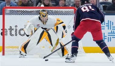 Kent Johnson scores lone goal in shootout to give Blue Jackets 3-2 win over Penguins