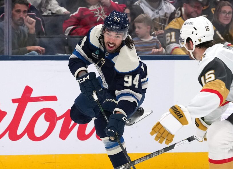 Golden Knights lose 2-1 in OT to Blue Jackets