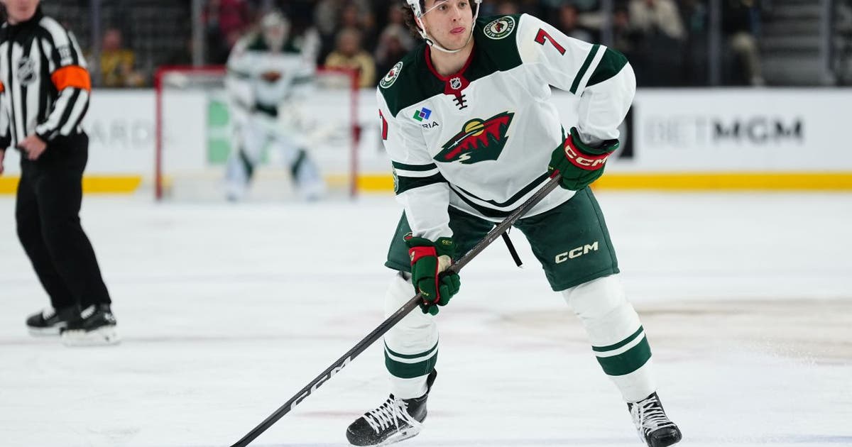 Brock Faber returns to Grand Casino Arena to watch Wild beat Golden Knights