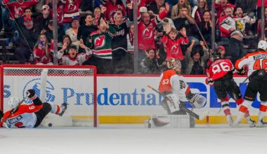 New Jersey Devils Goal Breakdown: Jack Hughes Puts the Devils Over the Flyers and His Stick Over the Glass