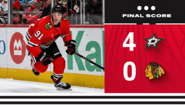 RECAP: Blackhawks Fall to Stars, 4-0, at United Center