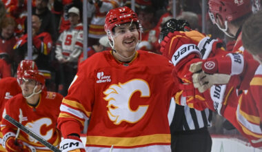 Sharangovich scores late, Flames end Hurricanes' 7-game