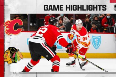 Flames @ Blackhawks 1/2/22 | NHL Highlights