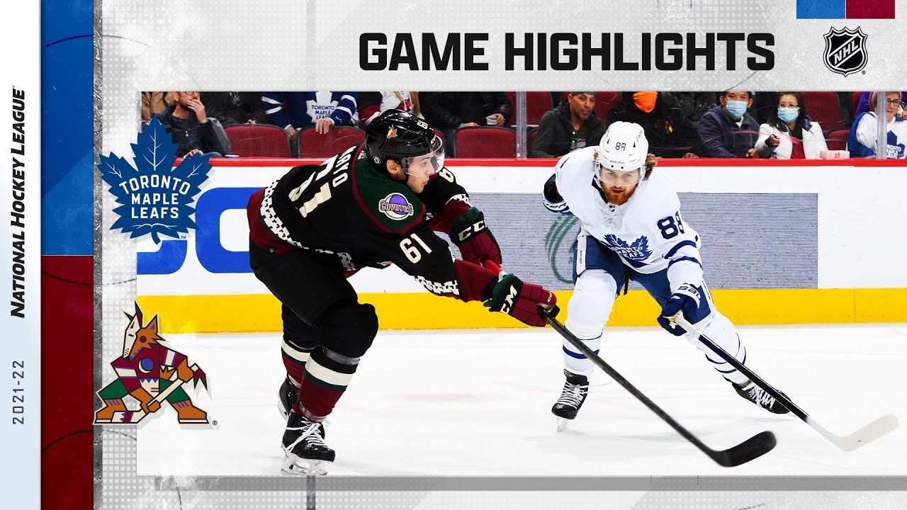 Maple Leafs @ Coyotes 1/12/22 | NHL Highlights