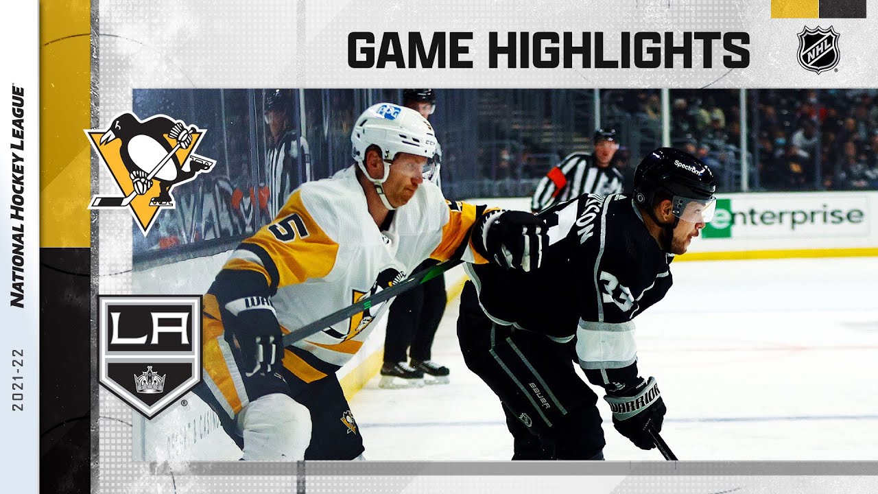 Penguins @ Kings 1/13/22 | NHL Highlights