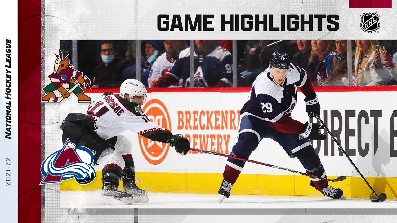Coyotes @ Avalanche 1/14/22 | NHL Highlights